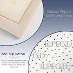 Baby Play Mat for Floor Tummy Time Mat Nursery Rug Muscle Mat Area Rug Playroom Rug Tatami Mat 6'7"x6'7" Memory Foam 1.3" Thick Crawling Mat for Babies,Toddlers, Infants, Kids,Floor Mat(Beige)