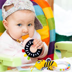 Baby Rattle Toys, Infant Soft Stuffed Animal Rattles Set - Sensory Development Toys, Baby Toys Stuffed Animals Soft Crinkle Sensory Handbells Baby Rattles, Soft Busy Toys for Toddlers Boys Girls