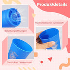 yeesport 48 Pcs Sport Stacking Cups, Sport Training Game for Challenge Competition, Plastic Stacking Cups, Classic Family Game for Kids and Adults, Red+Blue+Green+Orange