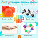 2PCS Sensory Fidget Toys for Adults Kids Teens, Easter Basket Egg Stuffers for Toddlers Boys Girls,Easter Present for Kids,Stress Balls ADHD Tools Autism Toys ,Travel Toys for Ages 5-7 8-13(I)