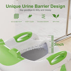 Potty Training Seat with Step Stool Ladder, Upgraded 2-in-1 Toddler Potty Training Toilet Seat with Non-Slip Step Splash Guard Handles and Waterproof Cushion, Toddler Potty Seat for Kids Boys Girls