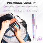 Magnetic Fidget Pen - Perfect Writing and Spinner Magnet Toy Combination, Figette Figit Pen with 13 Magnetic Rings, Ideal Office Study Gift for Kids 8+, Teens & Adults with ADHD(Colorful)