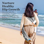 Ring Sling Baby Carrier, Soft Cotton Baby Sling Carrier Newborn to Toddler, Baby Wrap Carrier for Plus Size Parents, Perfect Shower Gift, Rock