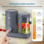 Baby Food Maker Bellababy Baby Food Processor, Puree Blender Steamer with Reversible Steam Basket, One Button Easy Operation & Large Opening for Easy Cleaning