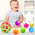 Montessori Toys - Sensory Balls for Toddlers, Multiple Textures Colorful Sensory Toys for Babies 1-3, Hand Catching Baby Balls, Baby Rattle 3-6 Months