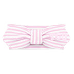 Creative Knitwear TCU Horned Frogs Infant Girls Pink/White Striped Hair Knot Headband Embroidered Logo - Size Newborn - 4T
