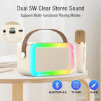 Karaoke Machine Microphone,Fun Toys Christmas Birthday Gifts for Adult Women Men Girls Kids Toddler Boys,Portable Bluetooth Speaker with 2 Wireless Microphone for Home Party Birthday