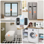 AOSITE Mini Fridge Locks for Kids No Drill Refrigerator Locks for Adults Cupboard Lock Child Safety Locks for Cabinets Drawer Locks Freezer Lock Baby Proofing (Black, 2)