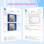 Magnetic Color and Number Maze, Xylophone, Sliding Puzzle & Number Match 4-in-1 Wooden Toy for Kids Montessori Fine Motor Skills Educational Toy for Preschool Learning and Home Play