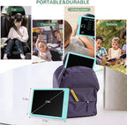 TEKFUN Toys for Girls Boys 10IN LCD Writing Tablet, Magic Doodle Board with Anti-Lost Stylus, Mess Free Coloring for Toddlers Drawing Pad, Toddler Travel Car Plane Trip Toys Gifts (Yellow)