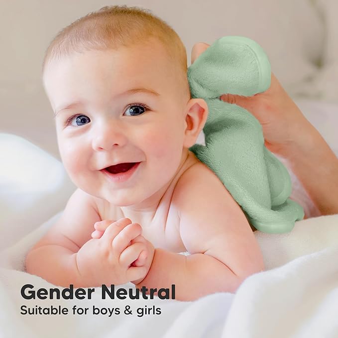 6-Pack Baby Washcloths - Soft Absorbent Viscose from Bamboo Wash Cloths for Babies, Kids, Toddlers, Infant, Newborn Bath Towels, Gentle on Sensitive Skin, 10x10 Reusable Face Towels (Hills)