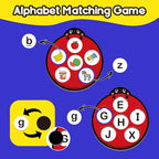 Alphabet Games Letter Learning Toys ABC Flash Cards for Toddler, Speech Therapy Alphabet Matching Game for Kids, Homeschool Supplies Kindergarten Preschool Classroom Must Haves