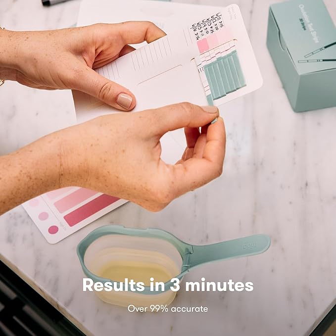 Frida Fertility at-Home Ovulation Test Kit, Easy-to-Use LH Test Strips for Ovulation Prediction Fertility Tracker, 99% Accuracy, Find 2 Most Fertile Days to Conceive, 60 Count