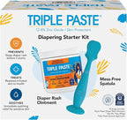 Triple Paste Diaper Rash Cream and Spatula Bundle - 16 oz Zinc Oxide Ointment and Spatula Treatment, Soothe and Prevent Rash with a Pediatrician-Recommended Hypoallergenic Formula