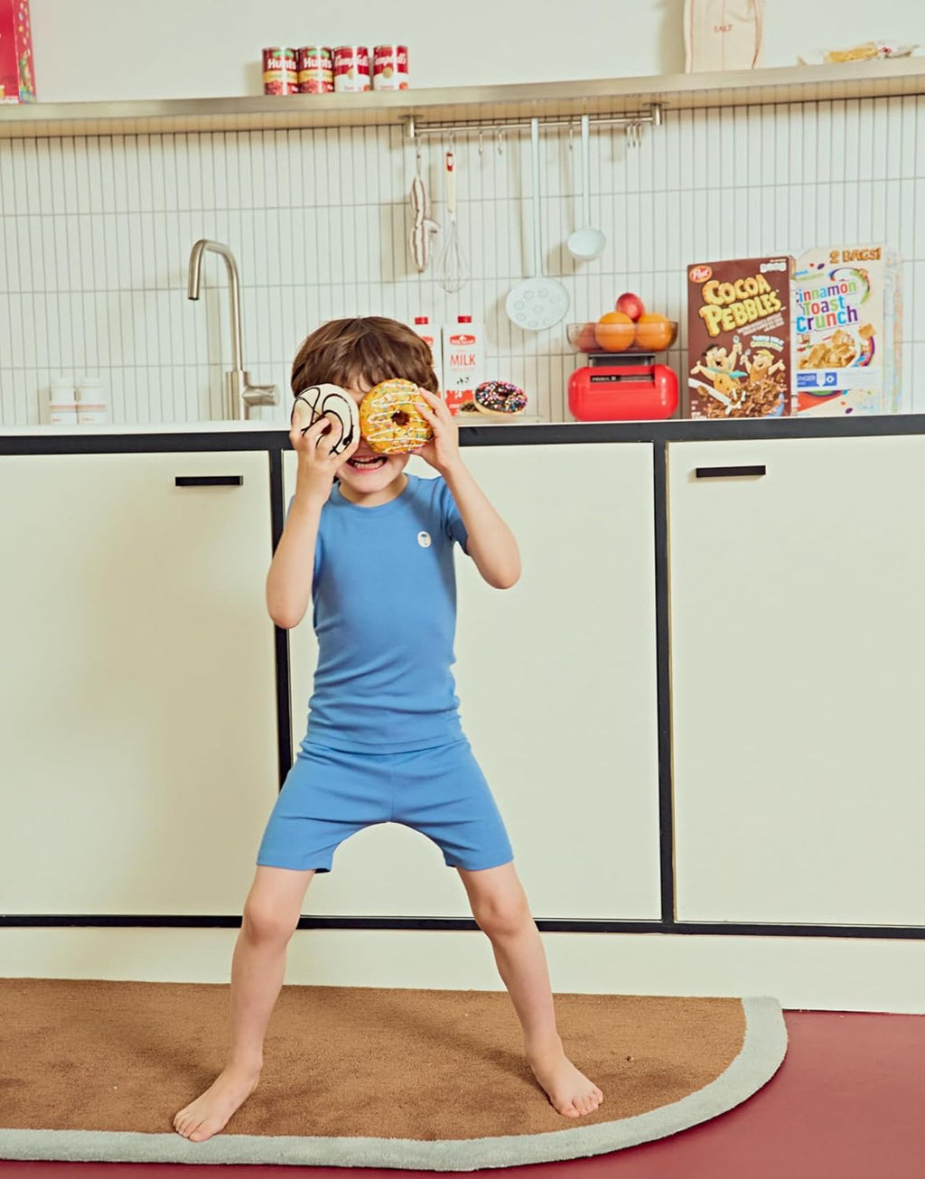 moimoln Pajamas Set 6M-5Y Solid Ribbed Unisex Baby & Toddler, Soft Viscose, Snug-Fit, Everyday Sleepwear