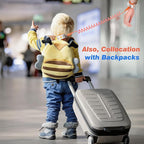 Zooawa Toddler Leash 2Pack, Toddler Kids Harness Anti Lost Wrist Link with Magnetic Lock, Reflective Safety Walking Harness Wristband Leashes for 2,3,4 Years Old Boys Girls, Blue＋Orange