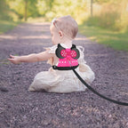 Accmor Toddler Harness Leash, Cute Kids Leash + Anti Lost Wrist Link, 3 in1 Adorable Baby Leash Child Walking Harness Wristband Assistant Strap Mini Belt Protector for Girls to Outdoor Travel