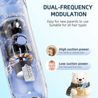 DAILYLIFE Baby Hair Clippers, Silent Clippers for Kids with Autism, Sensory Baby Hair Cutting Kit, Quiet Vacuum Hair Trimmer Waterproof for Toddler Infants Boys, Blue