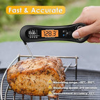 Meat Thermometer Digital Instant Read, with Bottle Opener, for Grill and Cooking, Backlight & Calibration Food Thermometer, Kitchen Gadgets for BBQ, Turkey, Candy, Liquids