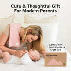 Organic Burp Cloths Baby Boy, Girl - 6-Pack Large Cotton Burping Cloths for Babies, Spit Up Rags, Super Absorbent, Ultra Soft Newborn Rag, Gender Neutral, Machine Washable, Durable (Mauve)