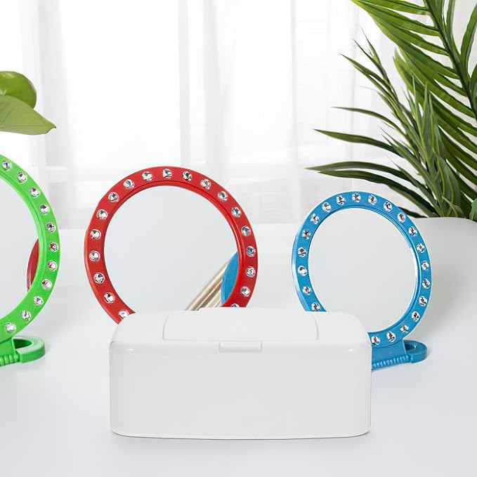 2Pcs Refillable Baby Wipe Container Wipes Dispenser Case Baby Wipes Storage Container Sealed Keeps Wet Tissue Box Cover Holder 6.68 x 4.13 x 2.36Inch