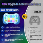 2024 New Fast Push Game Light Up Pop Fidget Toys,Its Electronic Handheld Game for Kids Teens Adults,Youth Quick Push Buttons Gamepad,Xmas Birthday Gifts Toys for Boys Girls,Ages 3 and Up(Blue)