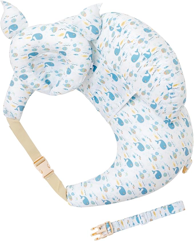 Nursing Pillow for Breastfeeding, Breastfeeding Pillows for More Support for Mom and Baby, with Adjustable Waist Strap