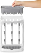 OXO Tot Space-Saving Bottle Drying Rack, Baby Bottle Organizer for Countertop