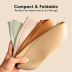 KeaBabies 2-Pack Silicone Baby Bibs for Eating - Sturdy Food-Grade Silicone Bibs for Babies Girl, Boy, Large Food Catcher, Clean & Put On Easily, Waterproof Toddler Feeding Essentials (Macaron)