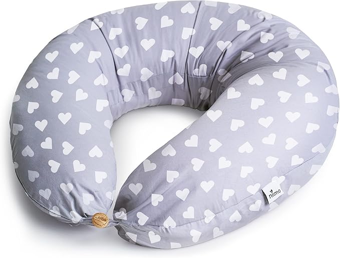 Niimo XXL Pregnancy Pillow & Baby Feeding Pillow - 2022 Double Platinum Winning Maternity Pillow, 100% Cotton Pregnancy Pillow Cover, Machine-Washable, Pregnancy Must Haves