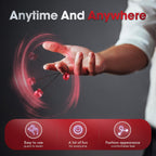 L-Shizuki Fidget Beads Fidget Beads - Worry Fidget Beads Spin & Bump - Made of Aluminum Alloy - Creates a Bit of Magic for You (UFO-Red&White)