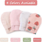 Newborn Baby Mittens Infant No Scratch Gloves Cotton Mitts for Baby Girls Boys