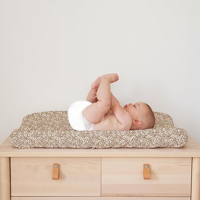 Baby Changing Pad Cover 2-Pack for Girls (Poppy Fields) - Premium Fitted Sheets Baby Diaper Changing Table Cover - Buttery Soft Cotton Blend