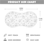 2 Pack Muslin Burp Cloths Cute Bichon Dog White Cotton Baby Burp Cloths Extra Absorbent and Soft Thick Burping Cloth for Baby Boys Girls 22x11 Inch