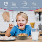 Stainless Steel Bowls with Removable Soft Silicone Sleeves | BPA-Free, Non-Toxic, Non-Slip, Stay-Put | Perfect for Kids, Toddlers & Babies | Ideal for Cereal, Snacks & Meals | 4 Pack