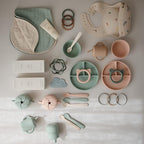 mushie 100% Silicone Training Cup & Straw for Toddlers | 6 Months+ (Cambridge Blue)