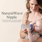 Lansinoh Anti-Colic Glass Baby Bottles, 5 Ounces, 4 Count Bottles for Feeding, Baby Essentials, Includes 4 Slow Flow Nipples, Size S