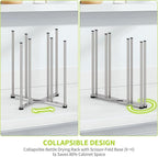 Reusable Bag & Bottle Drying Rack, Baby Bottle Drying Rack, Collapsible Cup Drying Rack for Glass, Mugs -Stainless Steel Countertop Organizer