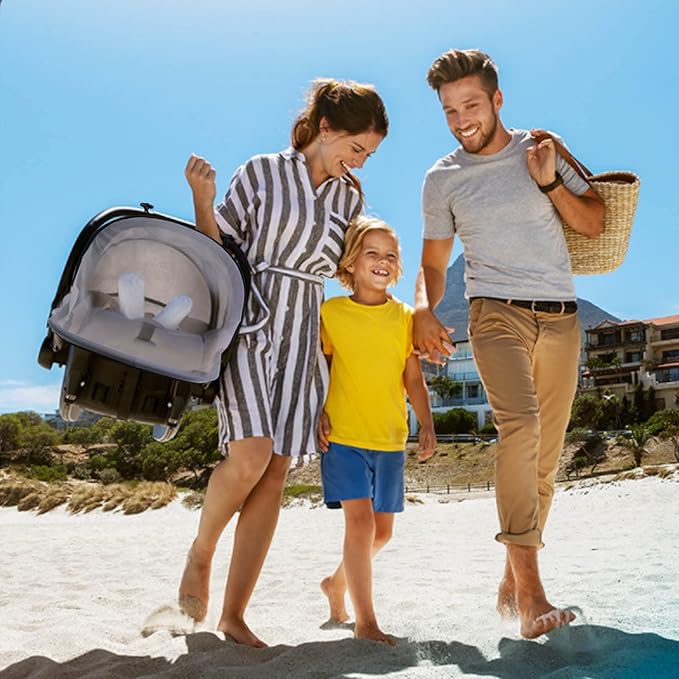 Mosquito Net for Baby Car Seats, Infant Stroller and Bassinets, Infant Car Seat Insect Mesh Net,Breathable,Easy Fitting, Portable Durable & Long Lasting Insect Netting (Gray)…