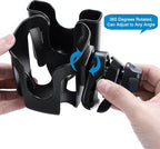 Accmor Stroller Cup Holder with Phone Holder, Bike Cup Holder, Universal Cup Holder for Uppababy Nuna Doona Strollers, 2-in-1 Cup Phone Holder for Stroller, Bike, Wheelchair, Walker, Scooter