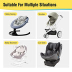 KAKIBLIN Baby Travel Pillow, Upgraded Baby Neck Pillows for Car Seat Toddler Head and Neck Support Pillow,Support Pillows for Car Seat, Pushchair,Travel (Pineapple)