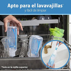 Dr. Brown's Natural Flow Anti-Colic Options+ Narrow Baby Bottle, Dream Adventure, 8 oz/250 mL, with Level 1 Slow Flow Nipple, 0m+, 4 Count (Pack of 1)