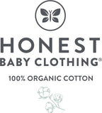 HonestBaby 10-Pack Short Sleeve T-shirts 100% Organic Cotton Baby, Toddler, Little Kids, Boys, Girls, Unisex