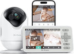 Dr.Care VistaView Lite Smart WiFi Baby Monitor - 4" 720P Split Screen & 1080P Camera App Control, Motion Alerts, HD Night Vision, Triple Security, 2-Way Talk, Video Recording, Multi-User