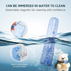 DAILYLIFE Baby Hair Clippers, Silent Clippers for Kids with Autism, Sensory Baby Hair Cutting Kit, Quiet Vacuum Hair Trimmer Waterproof for Toddler Infants Boys, Blue