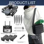 S197 foldable drone HD camera with screen fixed height hovering one key takeoff and landing 3 batteries safety aerial photography toys indoor and outdoor remote control quadcopter