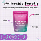 Pink Stork Baby Bath Flakes – Pure Magnesium Chloride Bath Soak for Infants + Toddlers – Fragrance-Free, Non-GMO, No Melatonin – Supports Bedtime Routine, Skin Comfort + Wellness – 16 oz