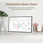 Dragon Touch 21.5" Digital Calendar Chore Chart – 1080P Full HD Interactive Touchscreen, Smart Family Planner, Hearth Display Digital Calendar Wall & Desk Mountable for Seamless Scheduling Black