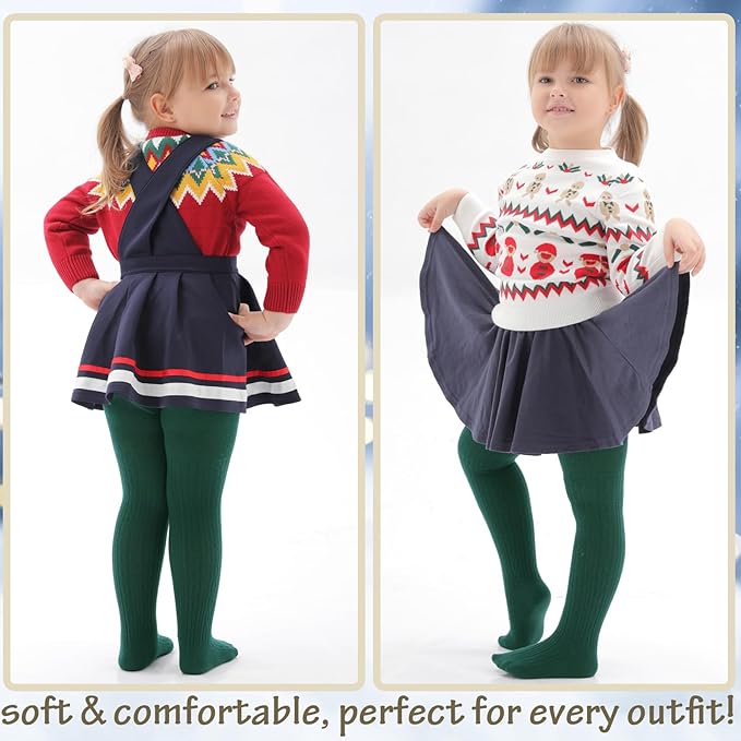 Mini angel Baby Tights Toddler Girl Tights Seamless Cable Knit Leggings Soft Cotton Stockings Pantyhose 3/4/5 Pack