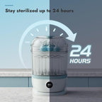 Papablic Bottle Sterilizer and Dryer Pro Max, 13 Bottles Extra-Large Capacity for Big Family, Electric Steam Bottle Sanitizer for Baby Bottles, Parts & Other Newborn Essentials